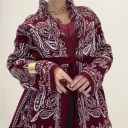 cardigan/kimono con cintura e frange aladin